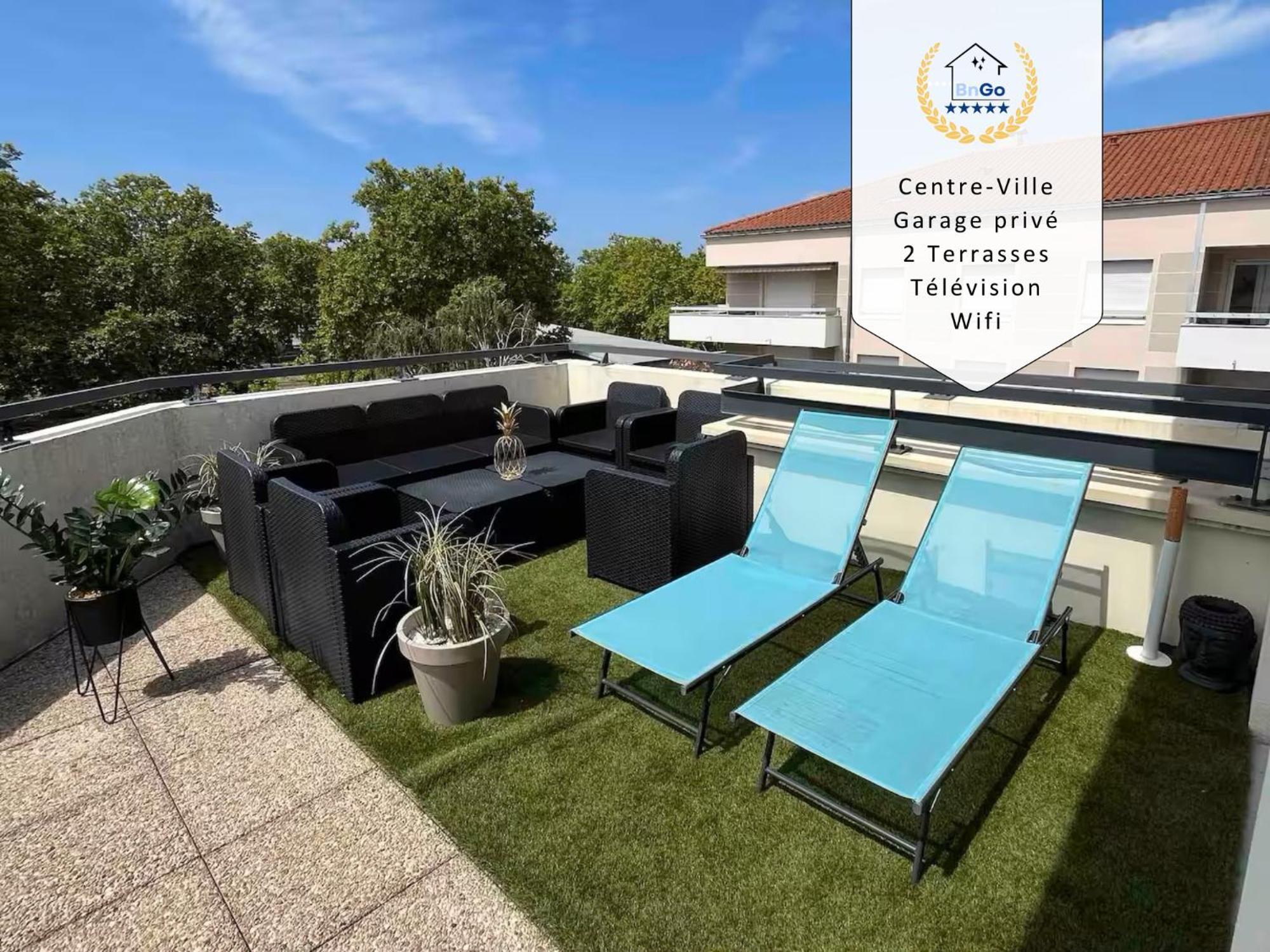 Bngo I Immense Rooftop Lyon I 2 Chambres, 4 Places Parkings, 2 Immenses Terrasses, 8 Personnes Экстерьер фото